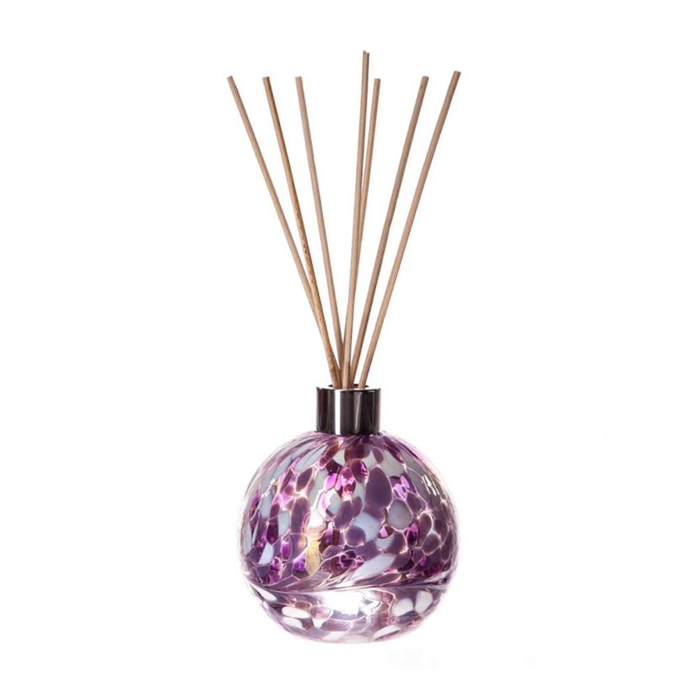 Amelia Art Glass Violet & White Sphere Reed Diffuser £15.74